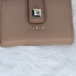 Furla Brown Textured Leather Wallet
